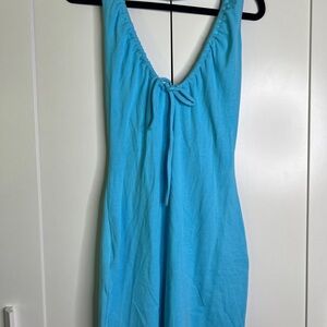 Lovers + Friends Vibrant Blue Halter Dress